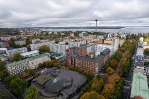 Majoituspaikan 2ndhomes Tampere "Metso" Loft Apartment - Brand New Top Floor Apt that Hosts 6 kuva ylhäältä päin