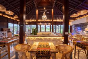 Posezení v ubytování Barong Bali Resort Ubud