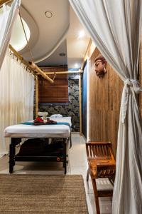 Postel nebo postele na pokoji v ubytování Hotel Galicja Wellness & SPA