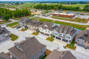 an aerial view of a town with houses at Brand-new home close to LSU campus in Baton Rouge