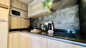 Kuchyň nebo kuchyňský kout v ubytování Apartamento Edificio Sur