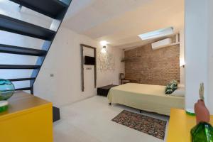 Krevet ili kreveti u jedinici u okviru objekta Apartamento único, amplio y luminoso