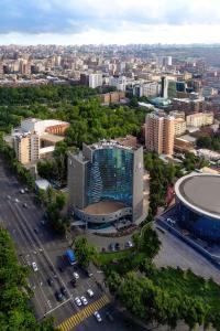 Γενική άποψη της πόλης Γερεβάν ή θέα της πόλης από  αυτό το ξενοδοχείο
