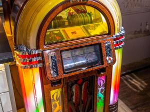 a colorful slot machine with a colorful at ibis Styles Glasgow Central in Glasgow