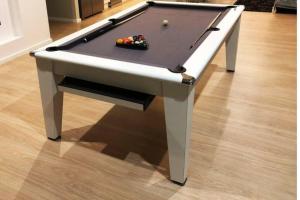 a pool table sitting on top of a wooden floor at 6 Bedroom House-Sleeps 12-Big Savings On Long Stays! in Colchester