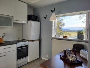 Kuchyň nebo kuchyňský kout v ubytování Hvanneyri apartment