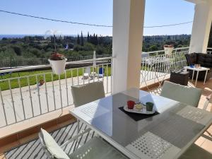Balkón alebo terasa v ubytovaní Villa Ela Ferienappartements