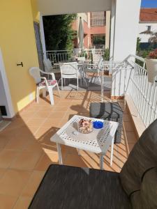 Balkón alebo terasa v ubytovaní Villa Ela Ferienappartements