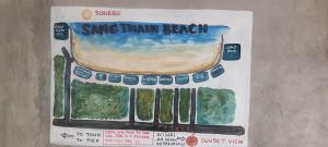 a painting of a bus with the words sing than beach at Viking Holiday Resort in Ko Samed