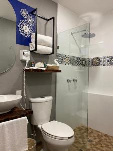 Koupelna v ubytování PASEO REAL HOTEL BOUTIQUE