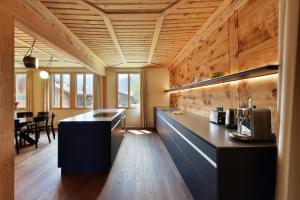 Dapur atau dapur kecil di Ferienlenk Mountain Village
