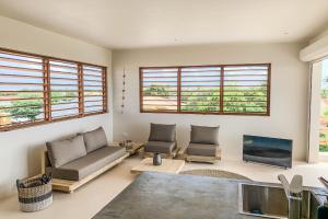 Зона вітальні в Isla penthouse & garden apartments Bonaire