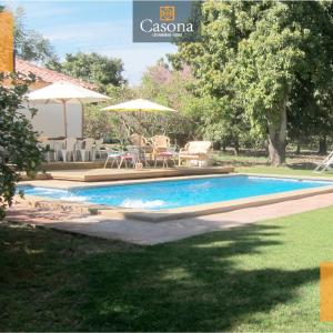 Der Swimmingpool an oder in der Nähe von Casona los Naranjos, Olmué