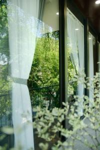 Ein Garten an der Unterkunft Boom Casa Homestay