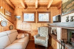 Ruang duduk di Chalet Pian della Velma - Auronzo di Cadore