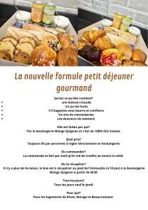 Página de un menú para el encuentro en Le Mini Nid by LPNL, en Rives