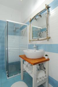 Koupelna v ubytování Villa Sciammaca