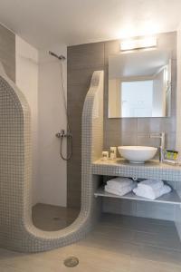 Kylpyhuone majoituspaikassa Aigli Villa