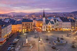 Nespecifikovaný výhled na destinaci Trutnov nebo výhled na město při pohledu z hotelu
