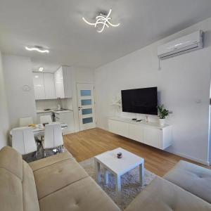 TV a/nebo společenská místnost v ubytování Apartman Blok 51