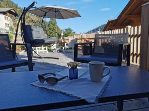 A patio or other outdoor area at Das Wipferl - Dein Nest in den Bergen