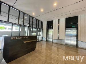 a lobby with a reception desk in a building at Netizen Balcony View MRT 4-5pax #17 in Cheras