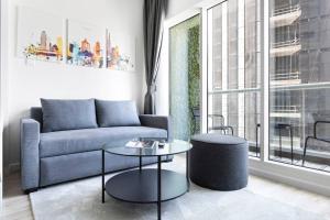 Posezení v ubytování Exclusive Studio by Burj Khalifa and Dubai Mall, High Floor