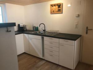 Kuchyň nebo kuchyňský kout v ubytování Bijou 2 hübsche 1 Zimmer Wohnung