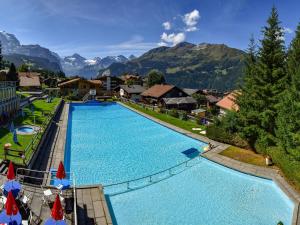 A piscina em ou perto de Bed & Breakfast in car-free Wengen - Hop in Nest BnB