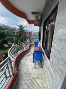 Balkón nebo terasa v ubytování Hotel Donosti Pokhara