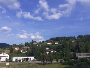 un grupo de casas en la cima de una colina en BONSEJOUR, en Saint-Maurice-sur-Moselle