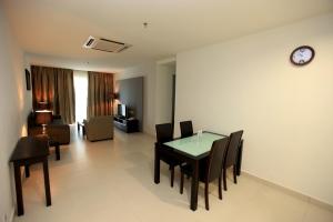 Χώρος καθιστικού στο Merdeka Suites Hotel