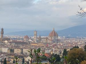 a cityscape of a city with buildings and a dome at Rebecca's house Florence in Florence