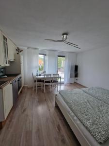 Kuchyň nebo kuchyňský kout v ubytování Waldbergperle Ernsbach
