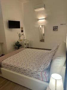 Postel nebo postele na pokoji v ubytování B&B Piano Romano -con parcheggio privato gratuito-
