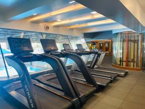 Fitness centrum a/nebo fitness zařízení v ubytování Home2 Renaissance Club