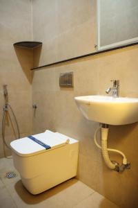 Koupelna v ubytování Hotel Amoha