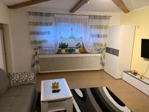 TV a/nebo společenská místnost v ubytování Haus Wassermann