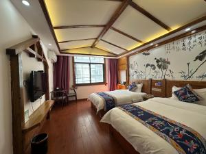 Mountain View Guesthouse客房内的一张或多张床位