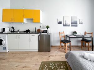 Kuchyň nebo kuchyňský kout v ubytování ELSO apartments