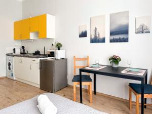 Kuchyň nebo kuchyňský kout v ubytování ELSO apartments