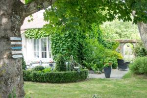 a house with a ivy growing around a tree at Les Anges Rêveurs in Neuville-aux-Bois +12 photos
