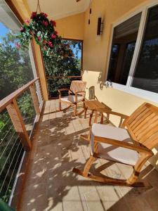 A balcony or terrace at Just Chillin in Little Cayman