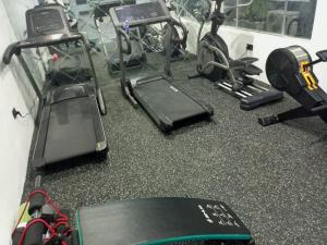 Fitness centrum a/nebo fitness zařízení v ubytování Westpark Luxury Apartments