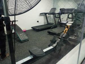 Fitness centrum a/nebo fitness zařízení v ubytování Westpark Luxury Apartments