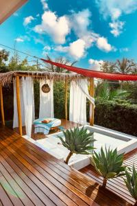 En balkon eller terrasse på Villa Villagio di Mare