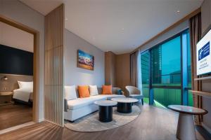 Posezení v ubytování Holiday Inn Express Beijing Yizhuang Tongming Lake By IHG