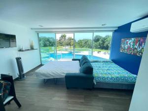 Bazén v ubytování Piscina Mar en el Paraíso Caribe nebo v jeho okolí