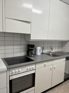 A cozinha ou cozinha compacta de CH01 Schönes Apartment nahe Zentrum Basel
