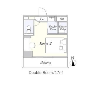 Půdorys ubytování Hotel Asakusa KANNONURA